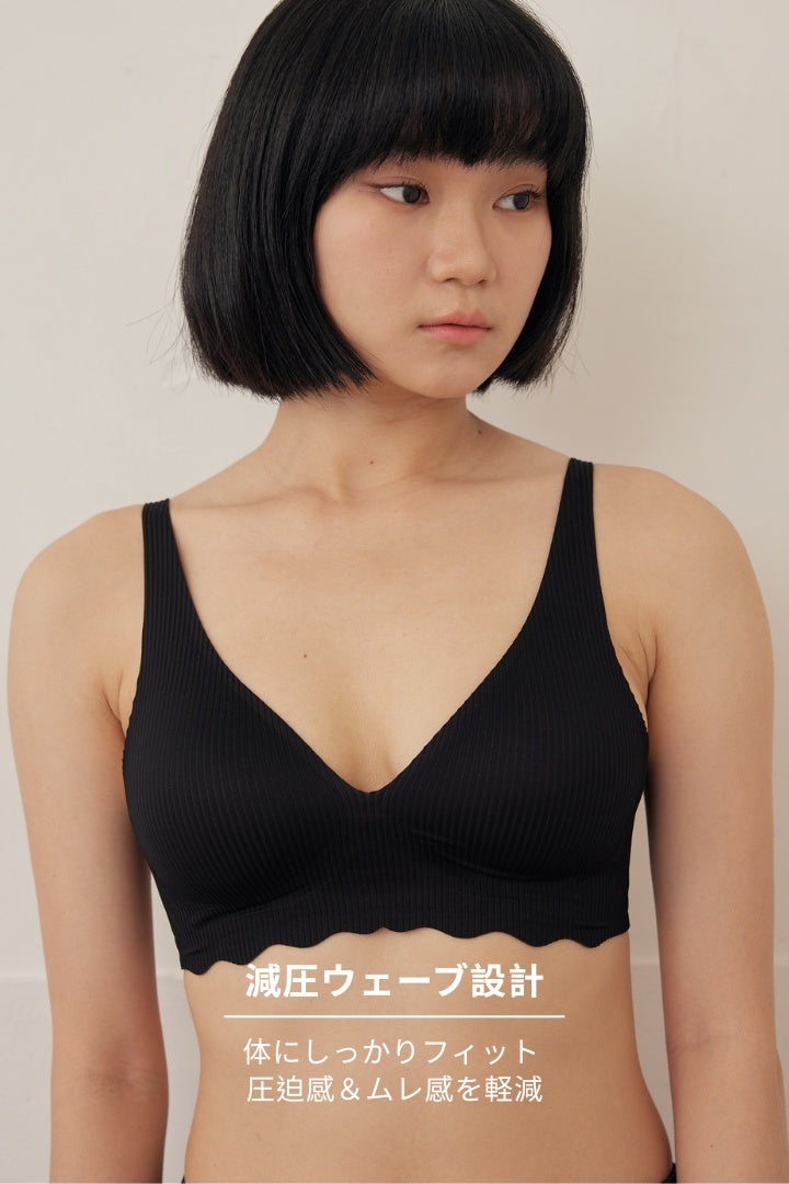 柔亮・リブブラ｜ブラック