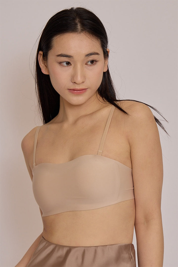 柔亮・ダブルサポートブラ｜ベージュ