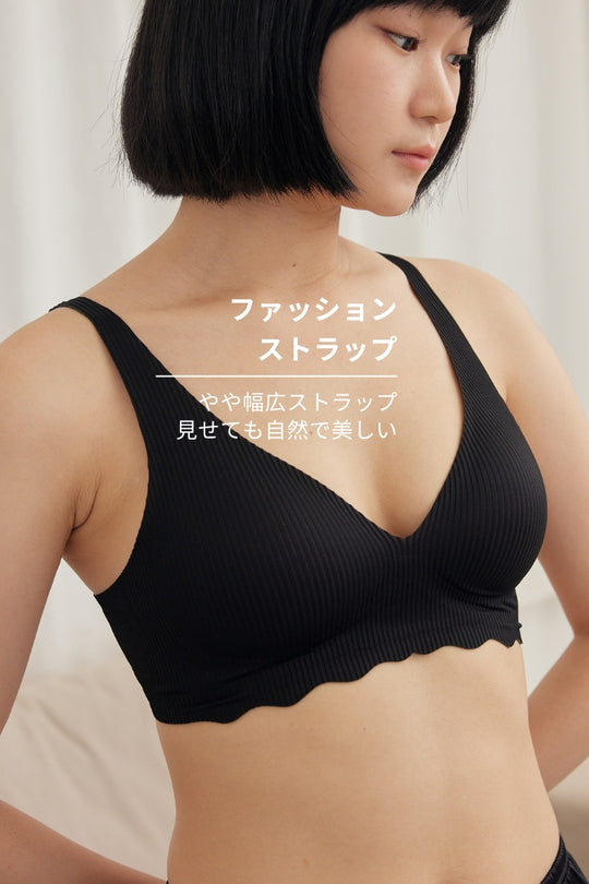 柔亮・リブブラ｜ブラック