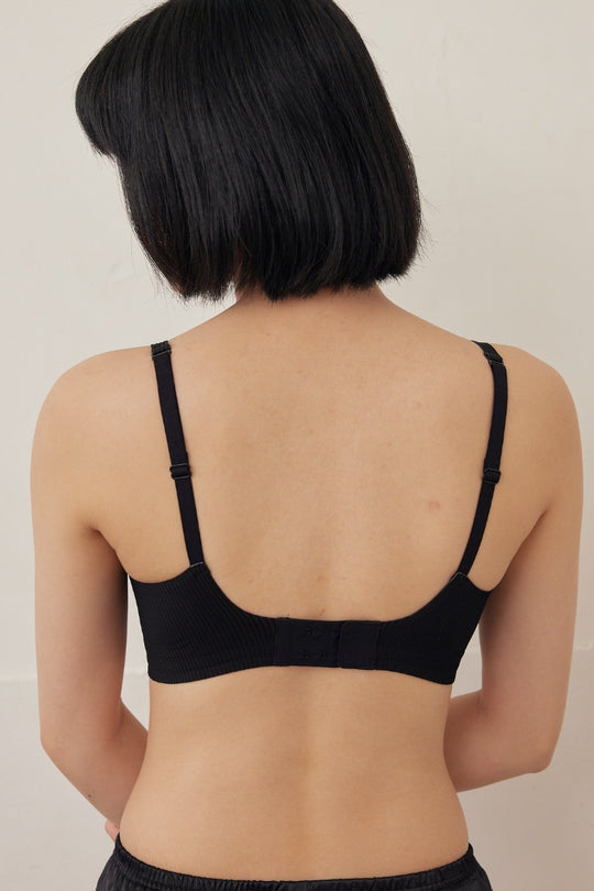 柔亮・リブブラ｜ブラック