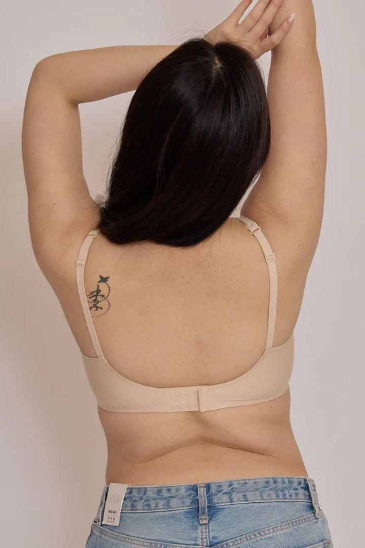 柔亮・ソフトサポートブラ｜ベージュ