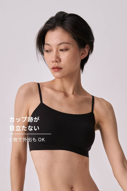 無痕・クラシックミニマル ブラトップ｜ブラック
