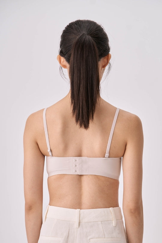 柔亮・ストロングサポートブラ｜グレー