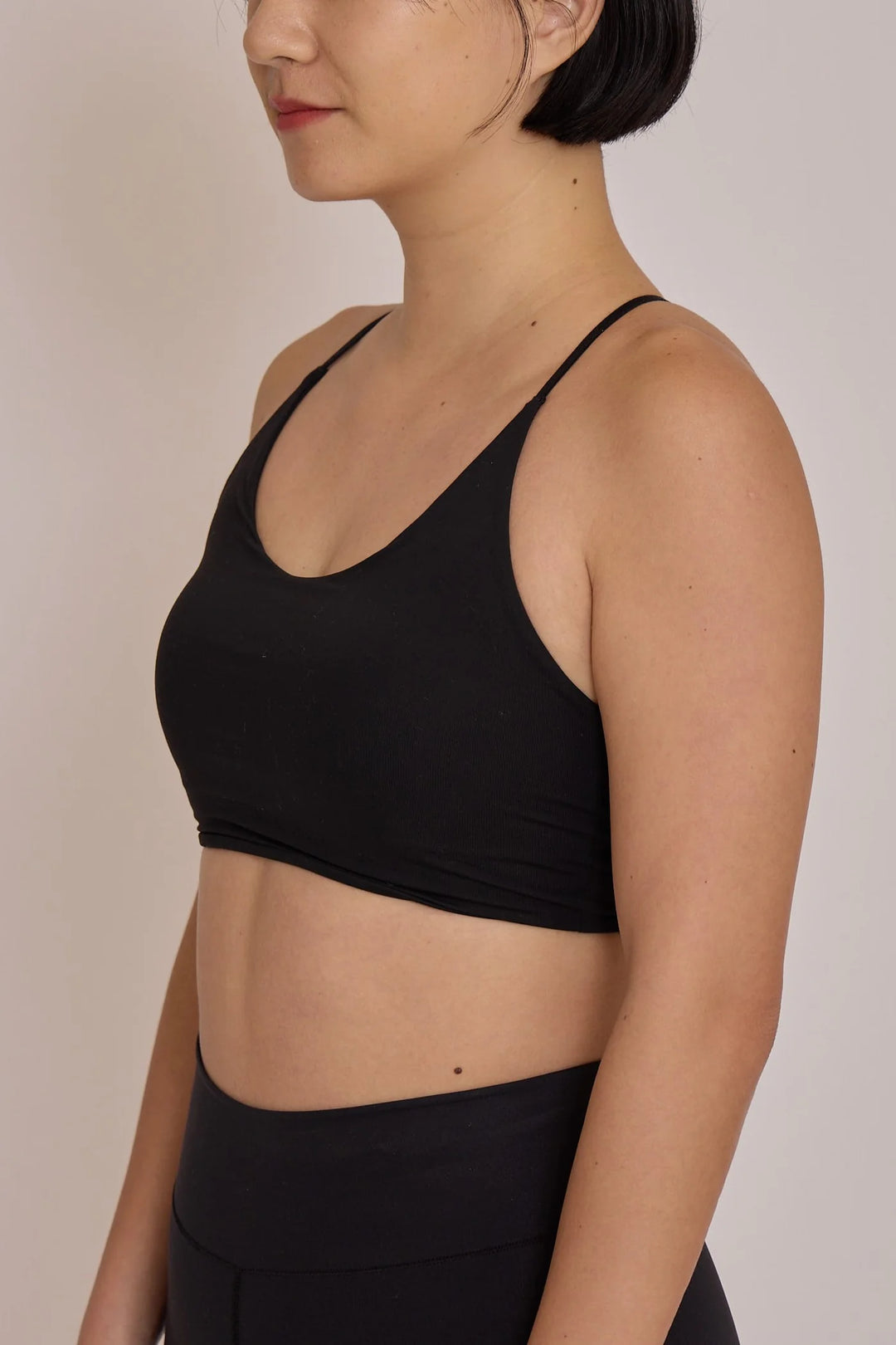 細紐Y型ブラトップ｜ブラック