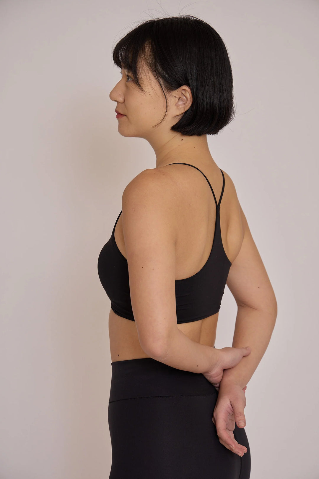 細紐Y型ブラトップ｜ブラック