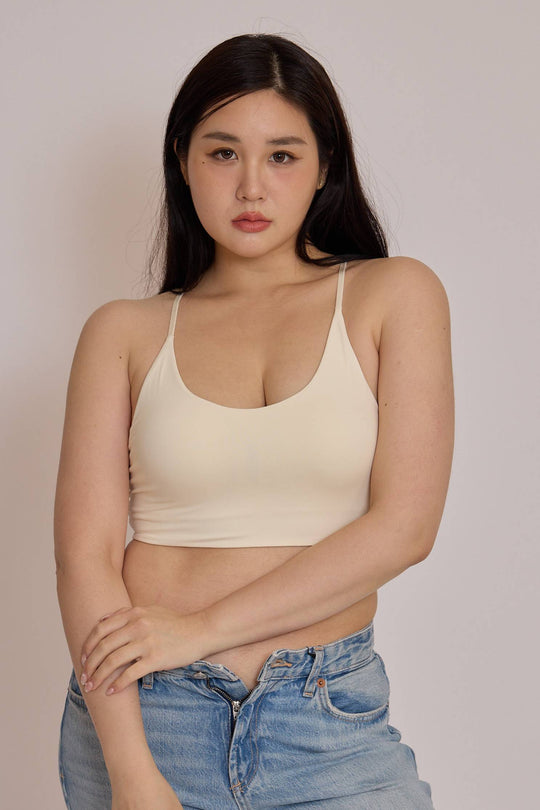 細紐 Y型ブラトップ｜ホワイト