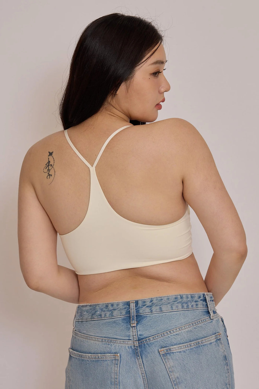 細紐 Y型ブラトップ｜ホワイト