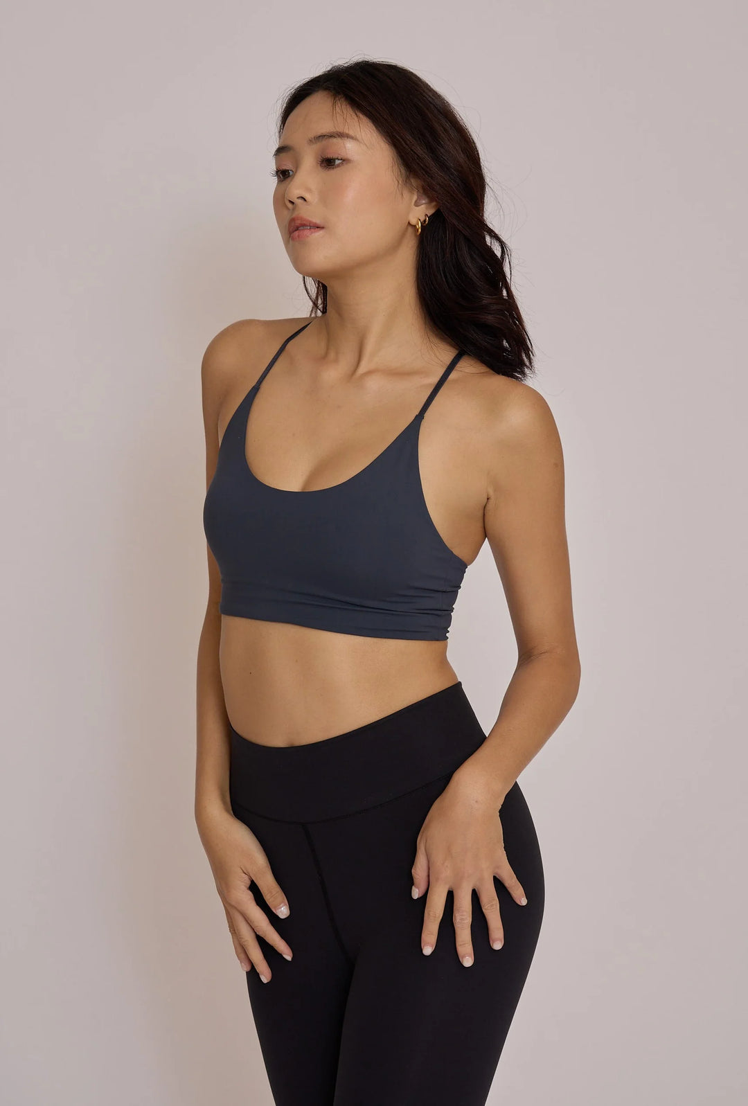 細紐 Y型ブラトップ｜ネイビー