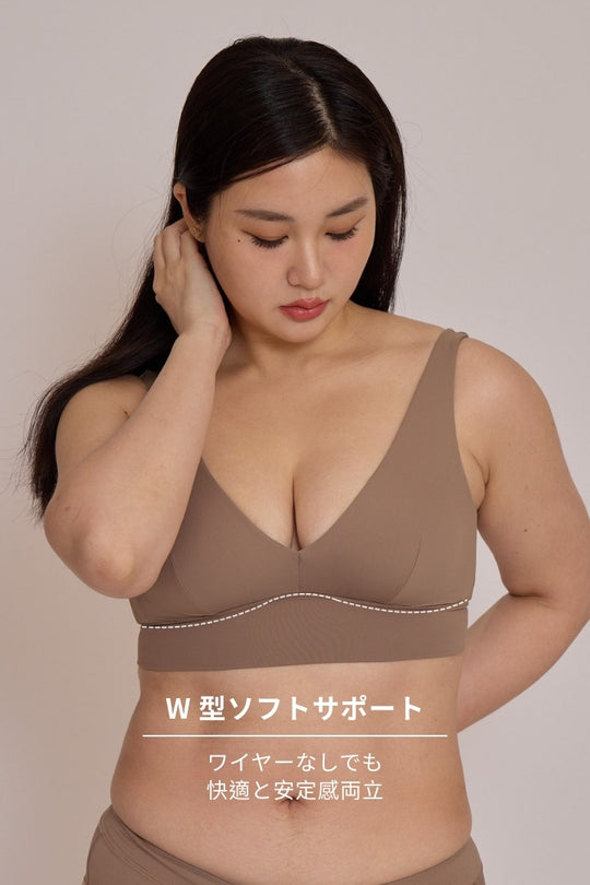 柔韌・マットグロウフィットリフトブラ｜サンドレッド