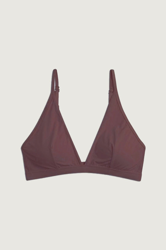 柔亮・クール V ブラ I ｜バーガンディ