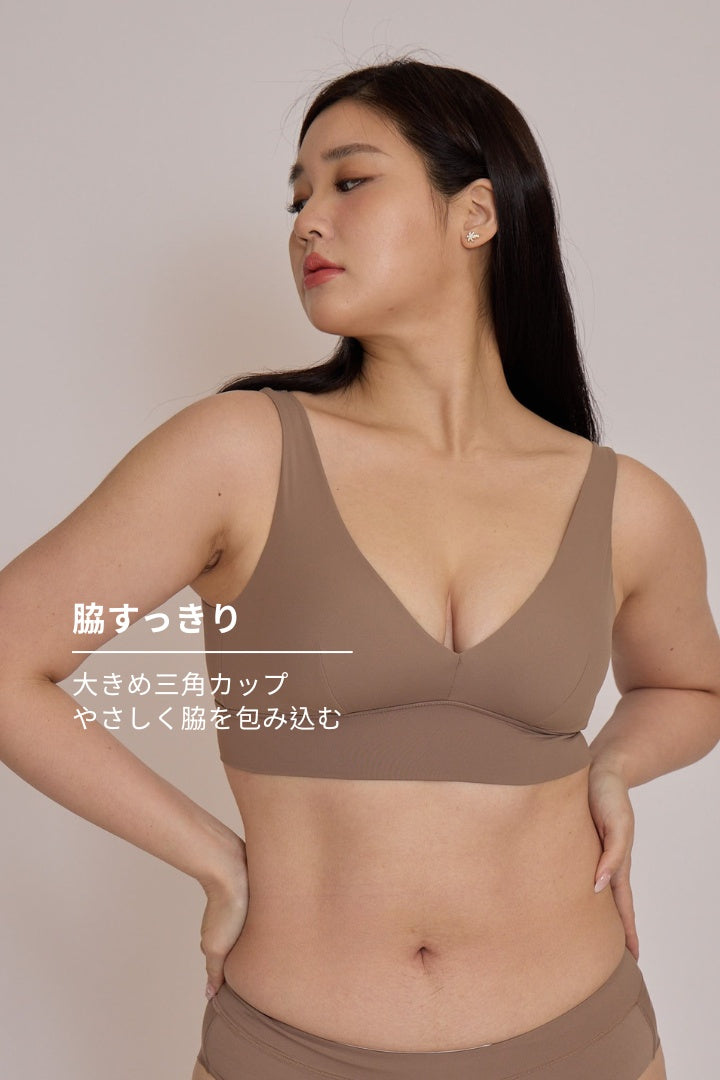 柔韌・マットグロウフィットリフトブラ｜サンドレッド
