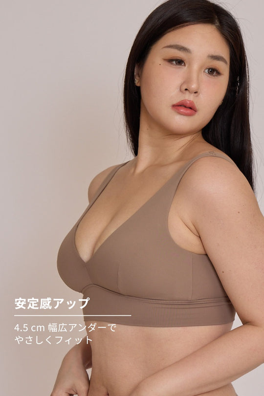 柔韌・マットグロウフィットリフトブラ｜サンドレッド