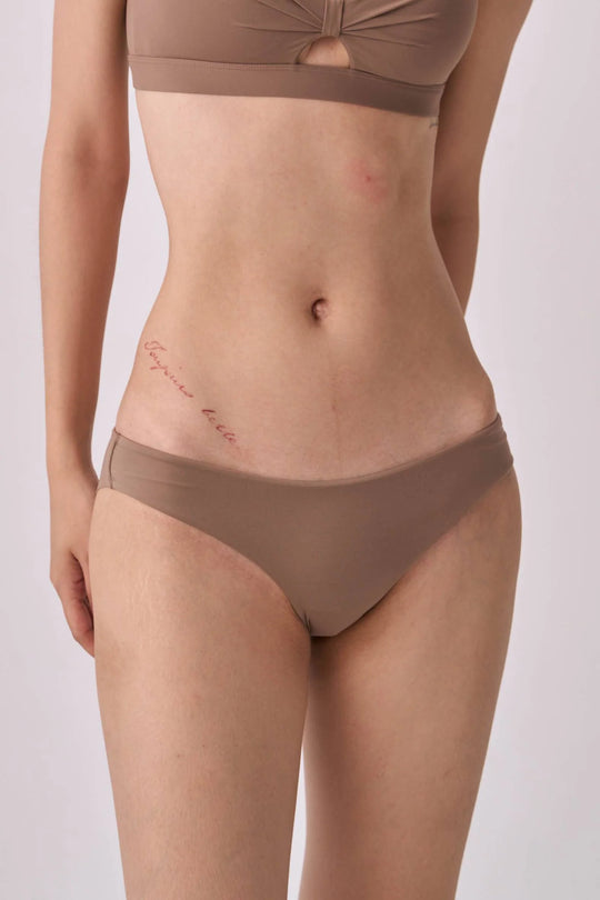 通気性ローライズショーツ3枚組｜サンド ・ダフィー・ベージュ