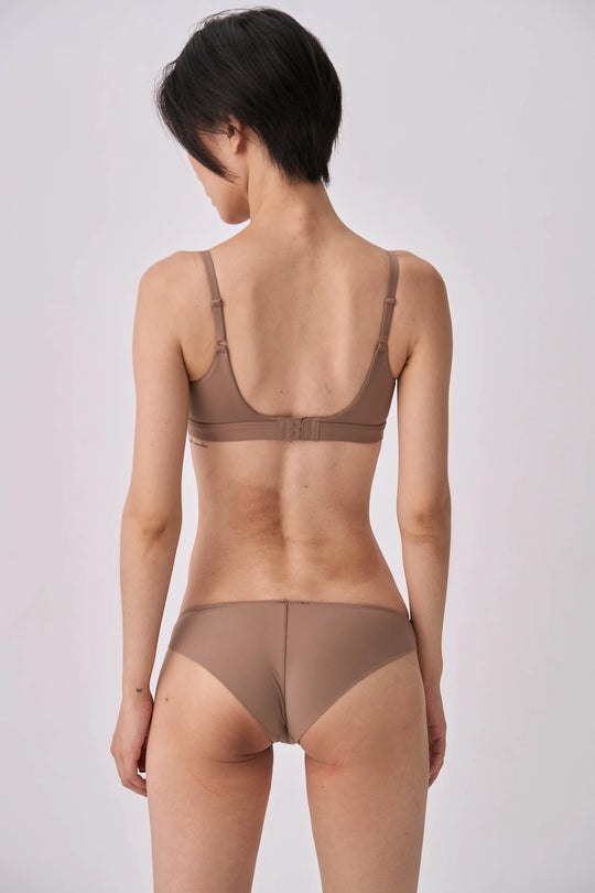 通気性ローライズショーツ3枚組｜サンド ・ダフィー・ベージュ