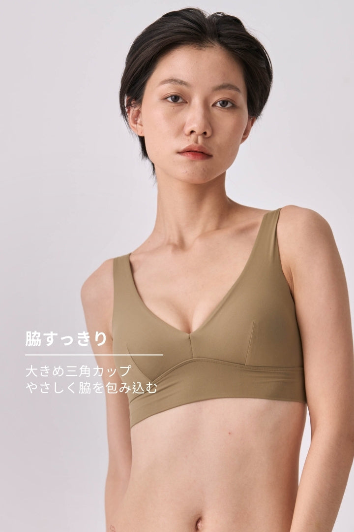 柔韌・マットグロウフィットリフトブラ｜オリーブグリーン