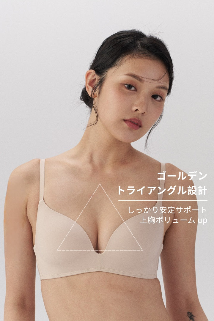 柔亮・ファンデ 3/4 cup ブラ｜アイボリーベージュ