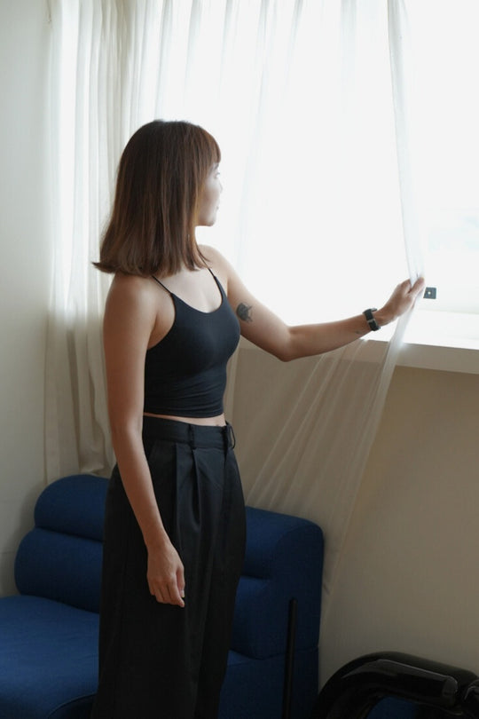 Ｙバックロングブラトップ｜ブラック