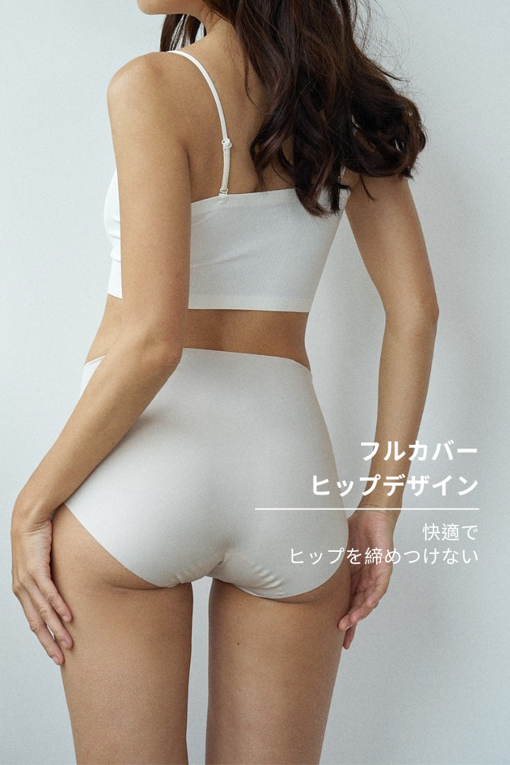 無痕・超ハイウエストィショーツ｜ダークブラウン