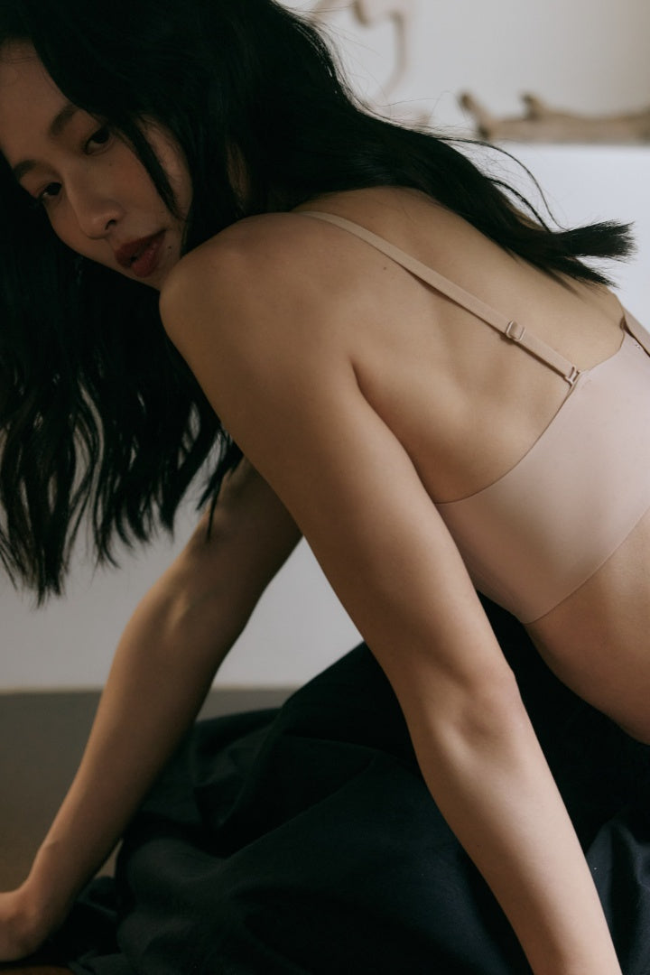 柔亮・ストロングサポートブラ｜ベージュ