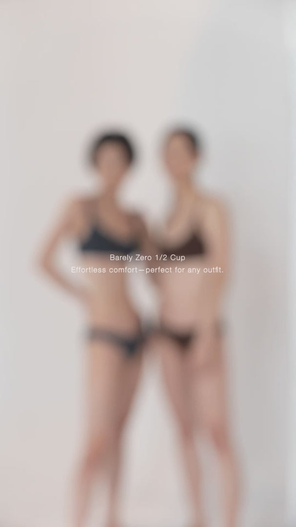 柔韌・マットグロウ 1/2 カップブラ｜ダスティブルー