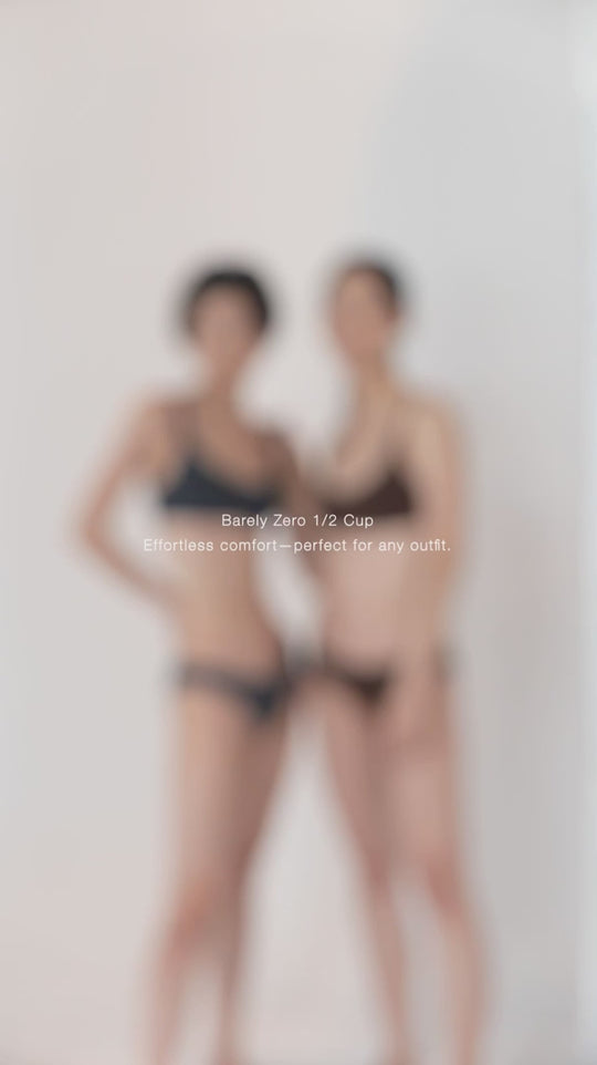 柔韌・マットグロウ 1/2 カップブラ｜ダスティブルー
